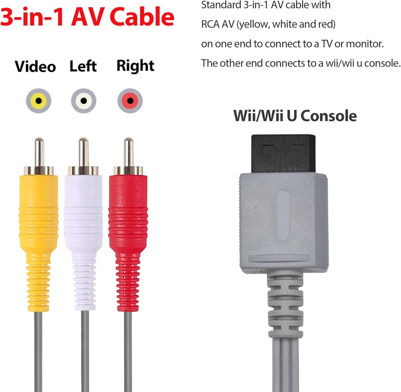 DTianSir Wii HDMI Adapter with AV Cable,Wii to HDMI Converter 1080P with 3.5mm Audio Jack,Compatible with All Nintendo Wii Display Modes - Image 5